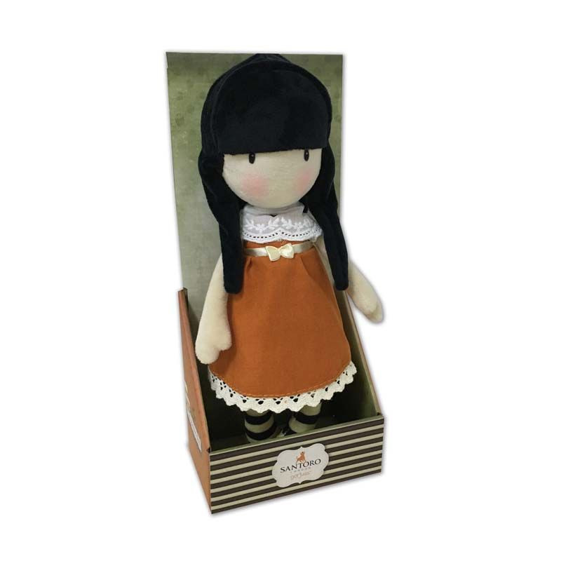 MUÑECA DE TRAPO 30CM EN DISPLAY GORJUSS-I GAVE YOU MY HEART