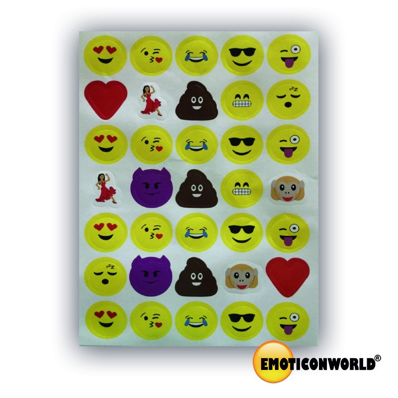 Pegatinas emoticonos surtidas