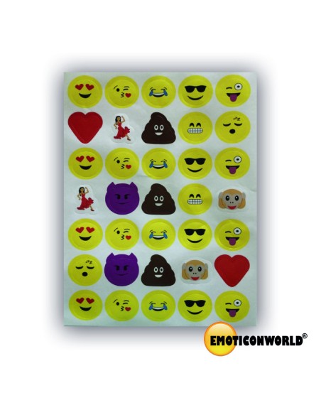 Pegatinas emoticonos surtidas
