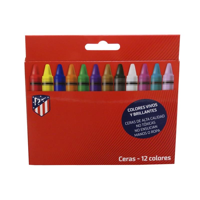 Caja lapices colores Atletico de Madrid