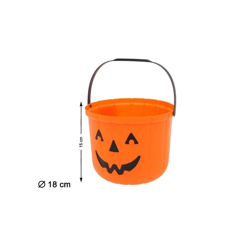 CUBO CALABAZA HALLOWEEN 15 CM.