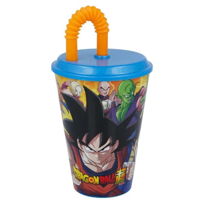 VASO PAJITA FLEXIBLE DRAGON BALL 430 ML.