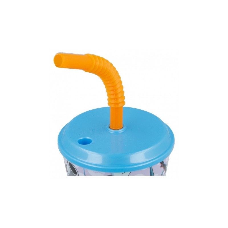 VASO CON PAJITA FLEXIBLE POKÉMON 430 ML.