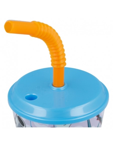 VASO CON PAJITA FLEXIBLE POKÉMON 430 ML.