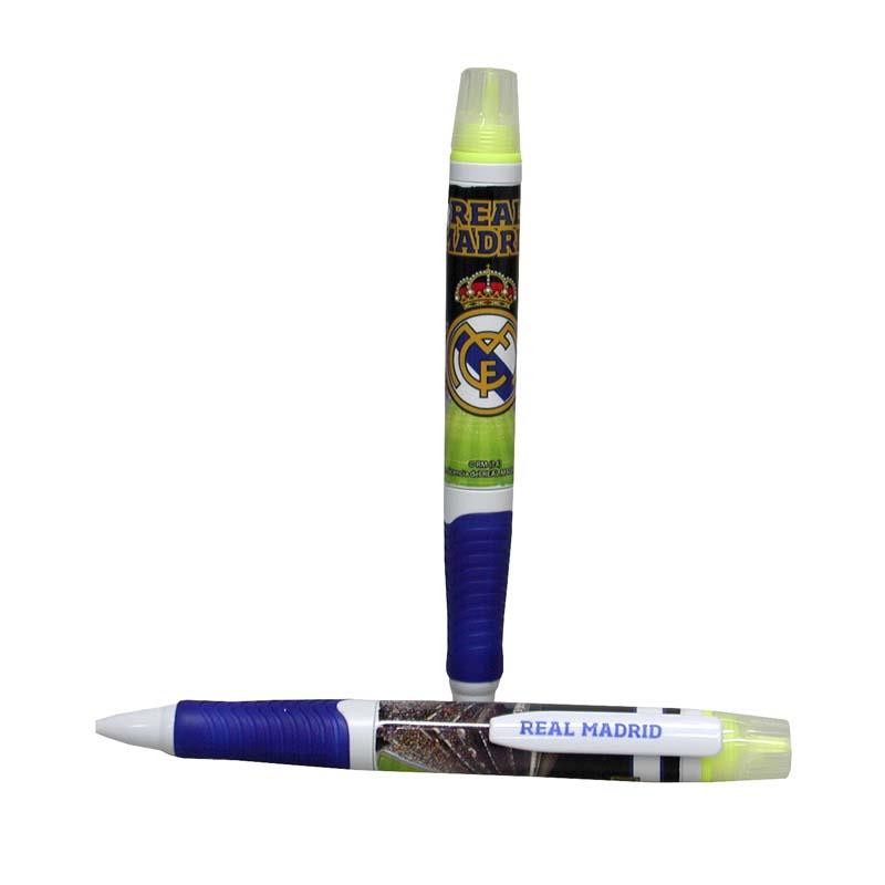 BOLÍGRAFO CON FLUORESCENTE REAL MADRID