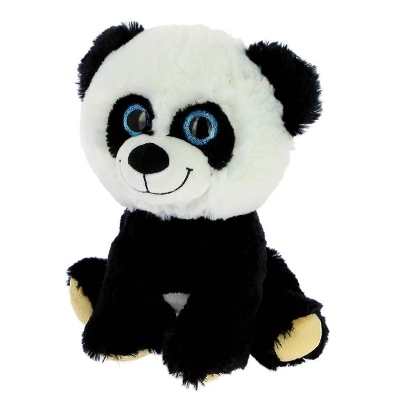 PELUCHE OSO PANDA OJOS CRISTAL 19 CM.