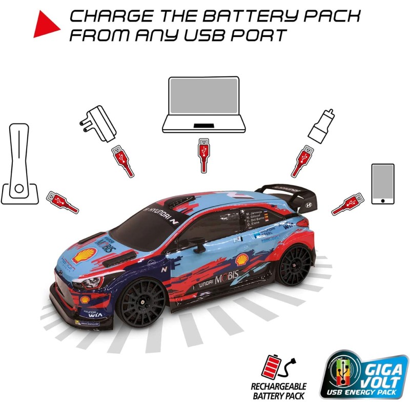 HYUNDAI I20 WRC RADIO CONTROL ESC.1:10