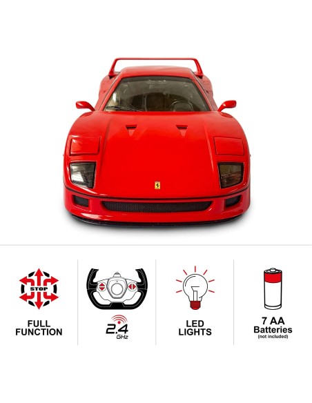 FERRARI F40 R/C ESC.1:14 CON LUZ