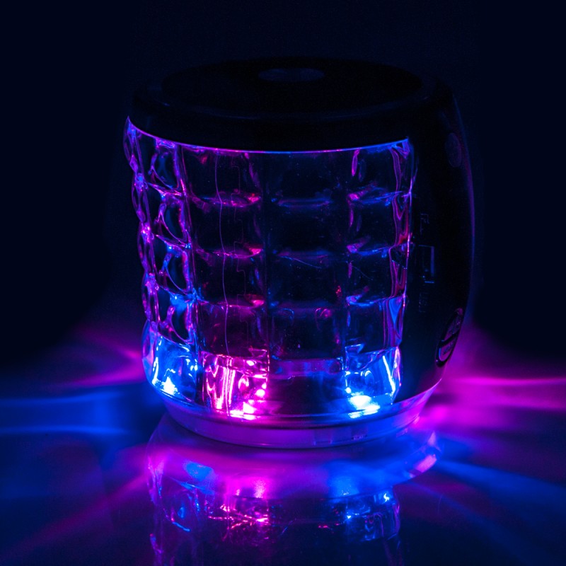 ALTAVOZ CIRCULAR BLUETOOTH LUZ LED...