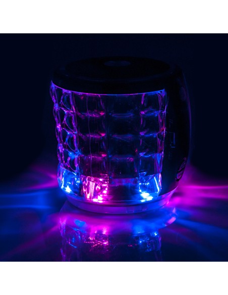 ALTAVOZ CIRCULAR BLUETOOTH LUZ LED COLORES