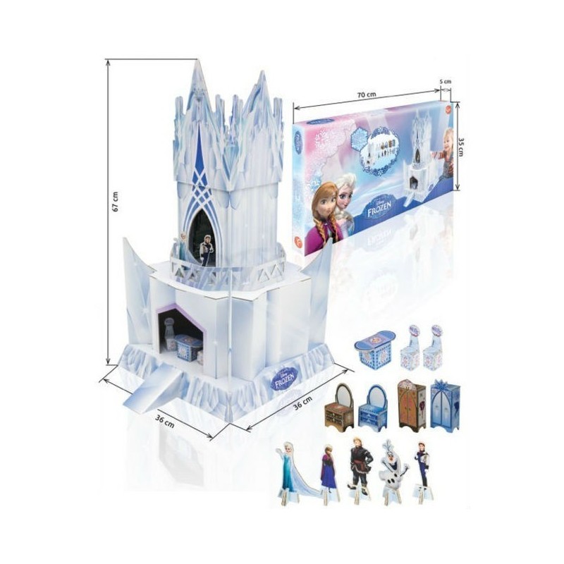 PALACIO DE HIELO CON FIGURAS Y...