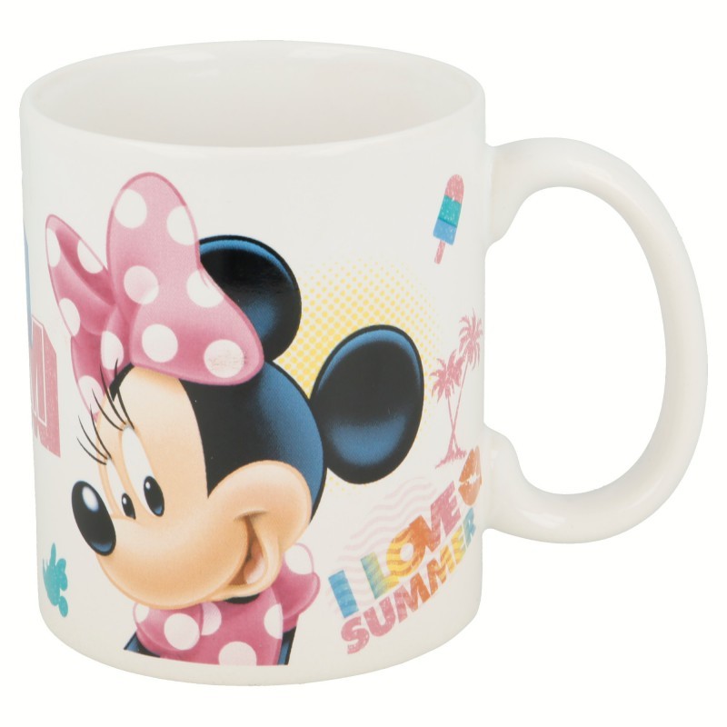 TAZA CERÁMICA MINNIE SUMMER CRUSH 325 ML.