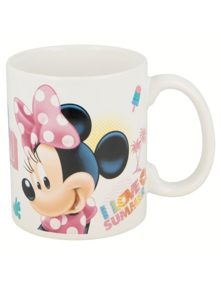 TAZA CERÁMICA MINNIE SUMMER CRUSH 325 ML.