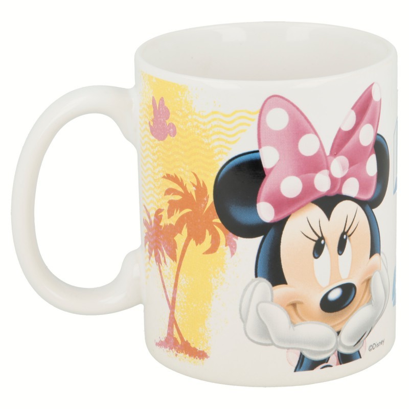 TAZA CERÁMICA MINNIE SUMMER CRUSH 325 ML.