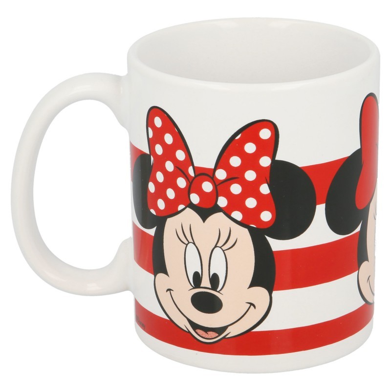 TAZA CERÁMICA MINNIE STRIPES 325 ML.