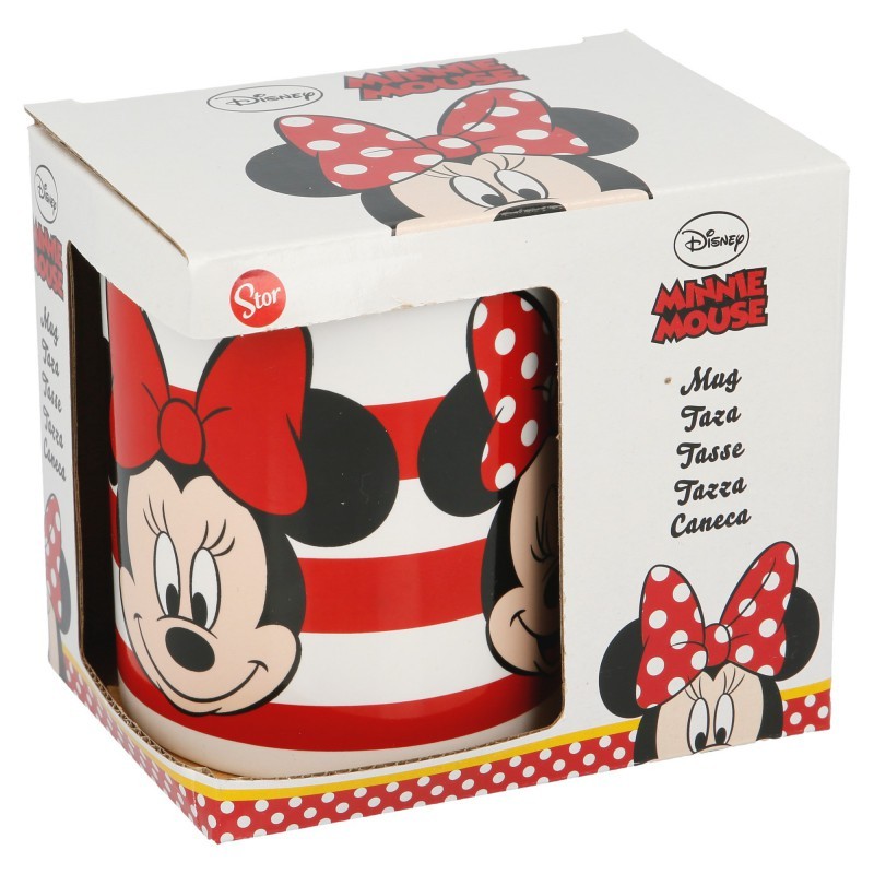 TAZA CERÁMICA MINNIE STRIPES 325 ML.