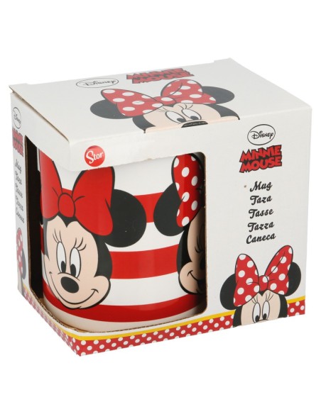 TAZA CERÁMICA MINNIE STRIPES 325 ML.