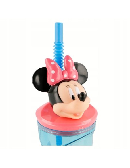 VASO FIGURITA 3D MINNIE BLOOM 360 ML.
