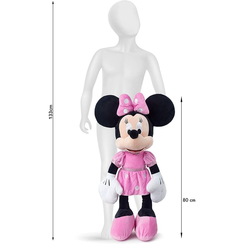 MINNIE ROSA 80 CM. PELUCHE