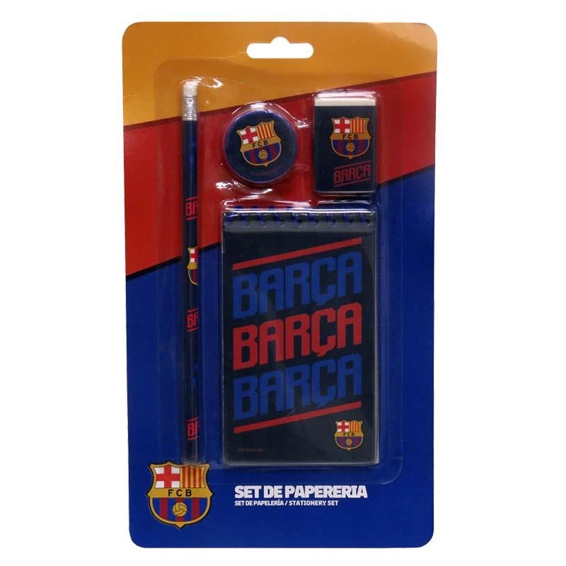 SET PAPELERÍA 4 PCS. FC BARCELONA