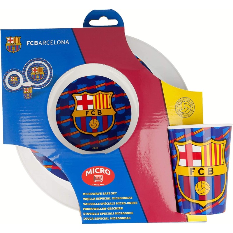 SET MICROONDAS 3 PCS. FC BARCELONA