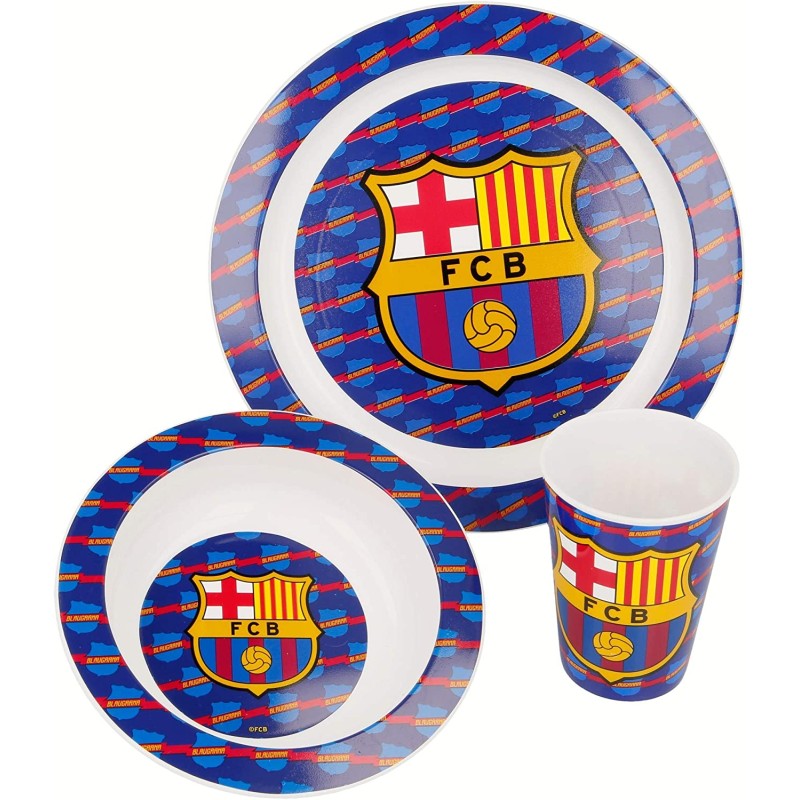 SET MICROONDAS 3 PCS. FC BARCELONA