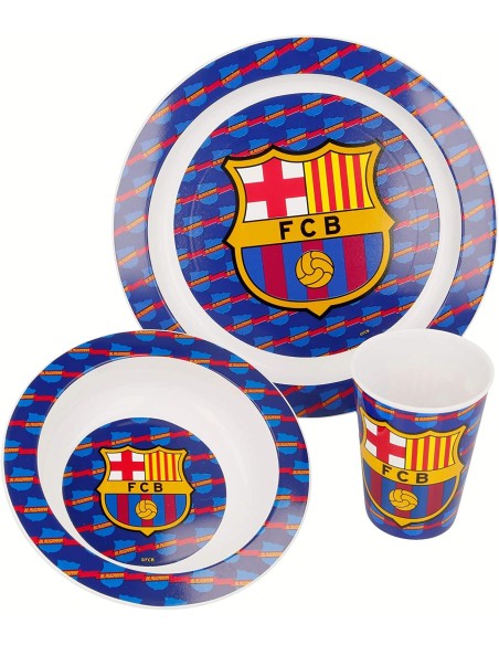 SET MICROONDAS 3 PCS. FC BARCELONA