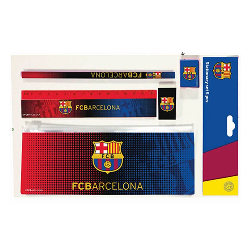 SET PAPELERÍA 5 PCS. FC BARCELONA