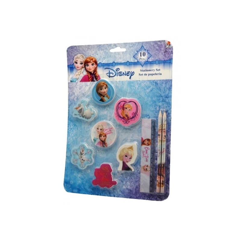 SET PAPELERIA 10 PIEZAS FROZEN