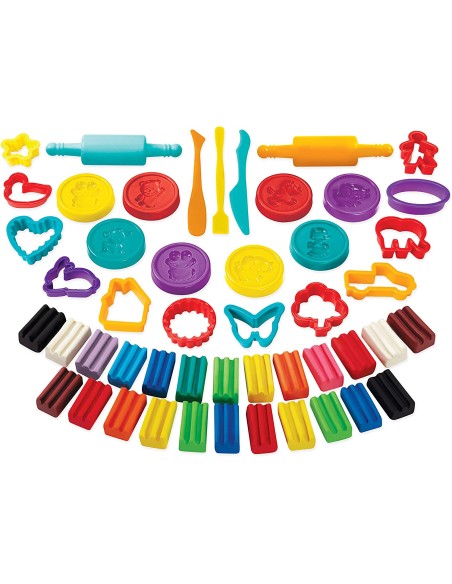 SET PLASTILINA CREA Y MOLDEA 50 PCS.