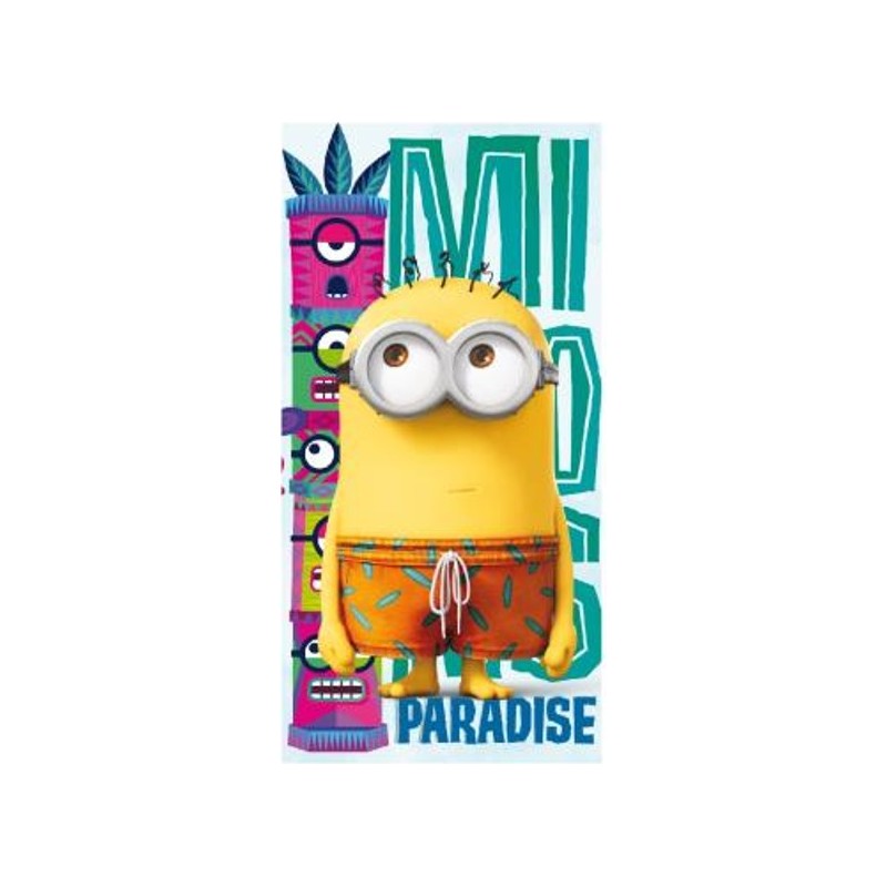 TOALLA MINIONS MICROFIBRA 140X70 CM.