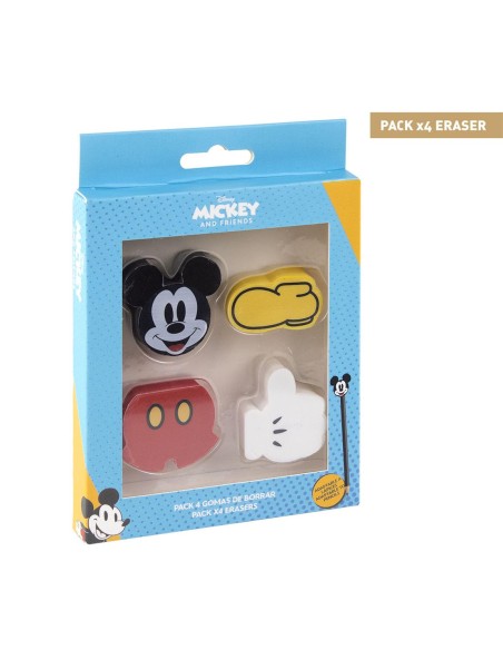 CAJA 4 GOMAS DE BORRAR MICKEY
