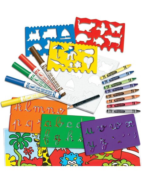 SET PLANTILLAS FANTASÍA DIBUJO CRAYOLA