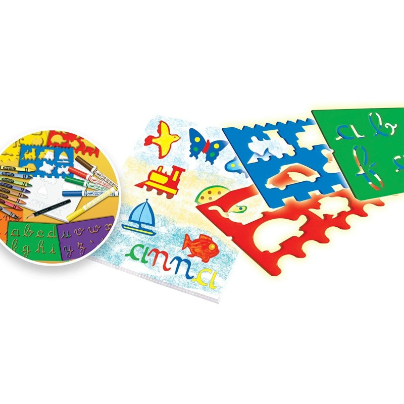 SET PLANTILLAS FANTASÍA DIBUJO CRAYOLA