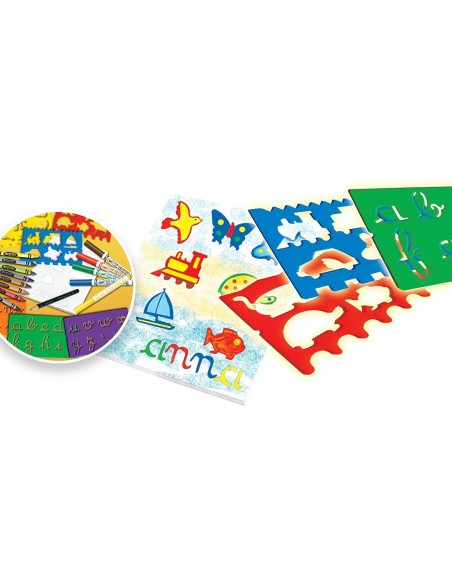 SET PLANTILLAS FANTASÍA DIBUJO CRAYOLA