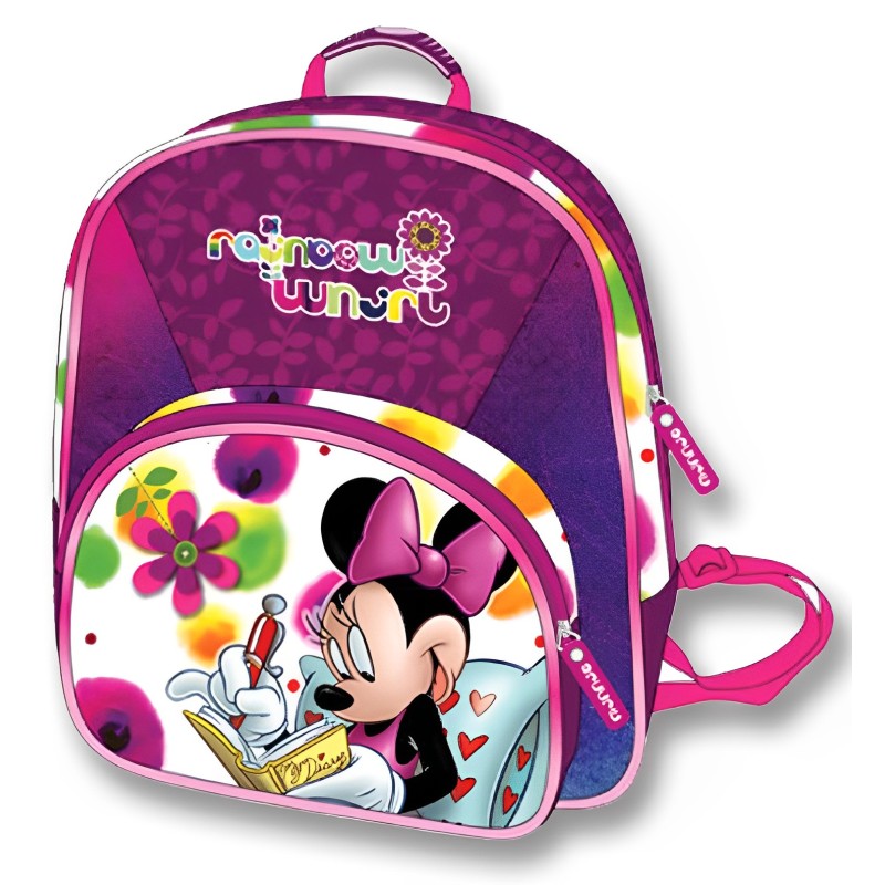 MOCHILA 2 BOLSILLOS MINNIE 28 CM.