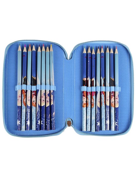 PLUMIER TRIPLE FROZEN 12,5x19,5x6,5 CM.