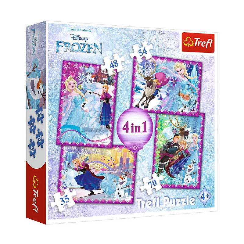 PUZZLE 4 EN 1 FROZEN