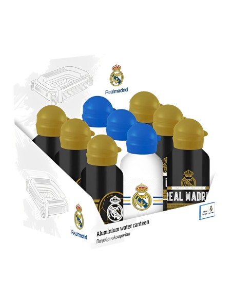 BOTELLA ALUMINIO REAL MADRID 500 ML.