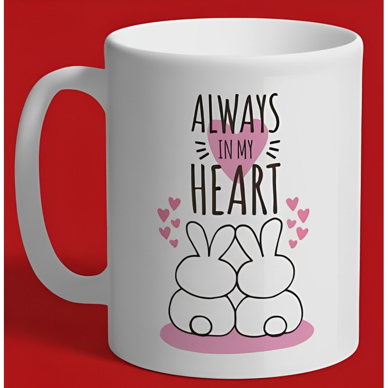 TAZA CERÁMICA ENAMORADOS ALWAYS IN MY HEART