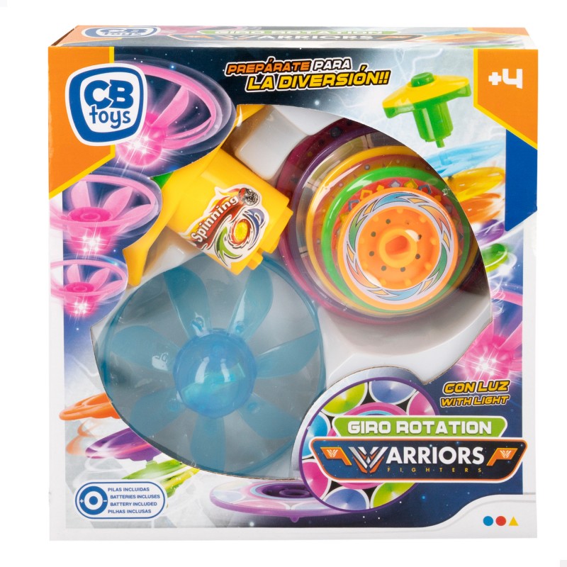 PEONZA CON LUZ Y ACCESORIOS PILAS INCLUIDAS