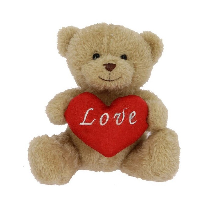 PELUCHE OSO CORAZÓN 16 CM.