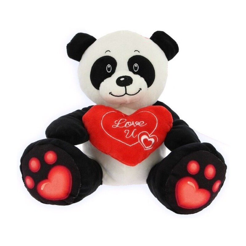 OSO PANDA CORAZÓN 18 CM.