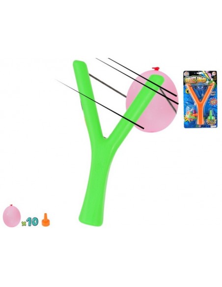 TIRACHINAS CON 10 GLOBOS AGUA
