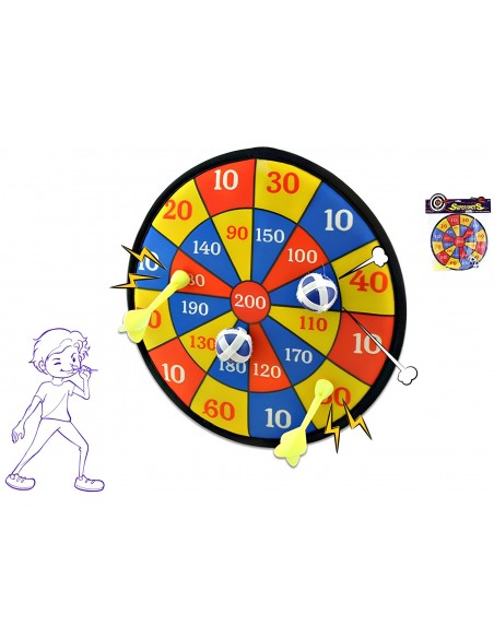 DIANA CON 2 BOLAS Y 2 DARDOS 28 CM.