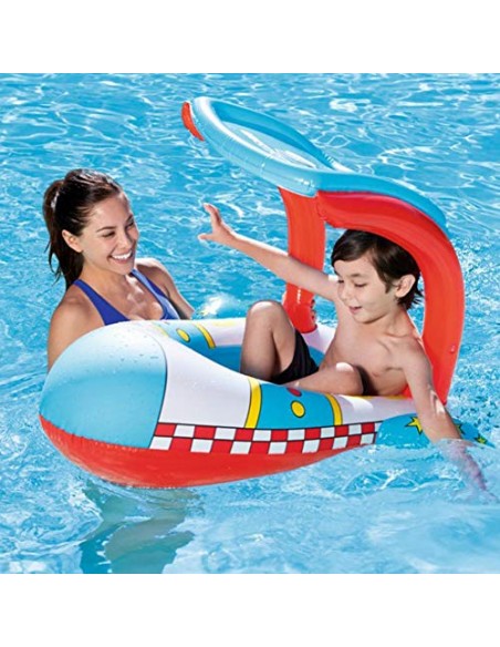 BARCA INFANTIL FORMA AVIÓN 102x97 CM.