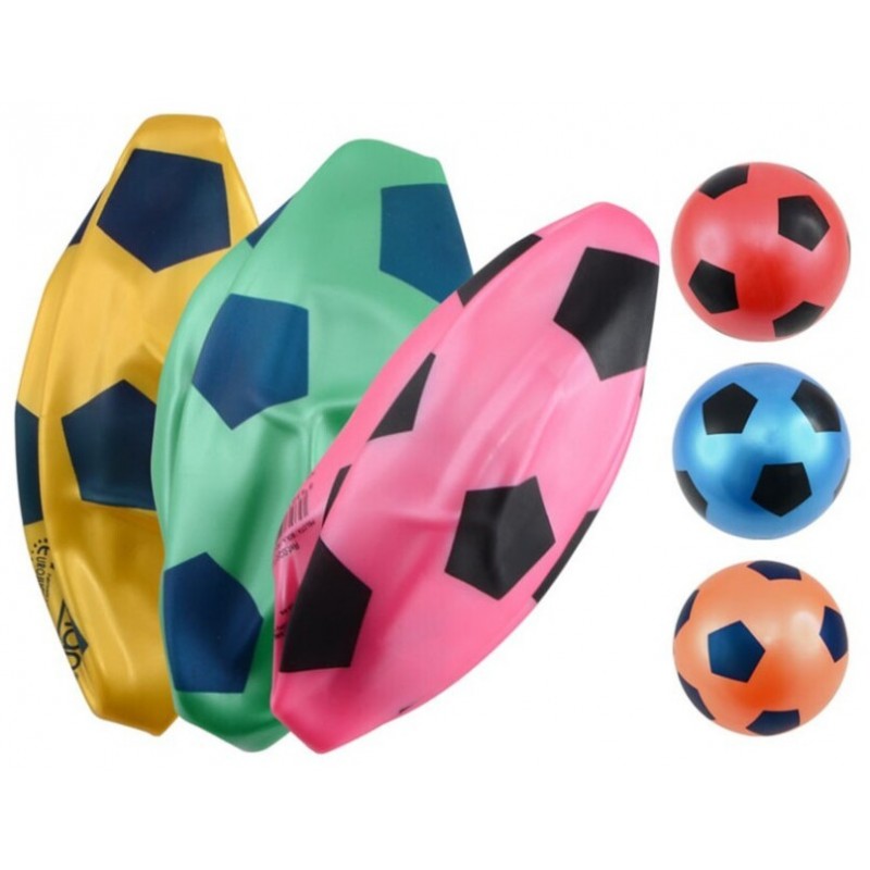 PELOTA FÚTBOL SURT. COLORES Ø15 CM.