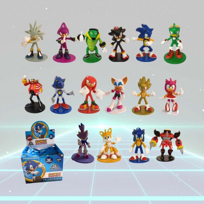 SOBRE FIGURAS SONIC 3D PVC COLECCIONABLES