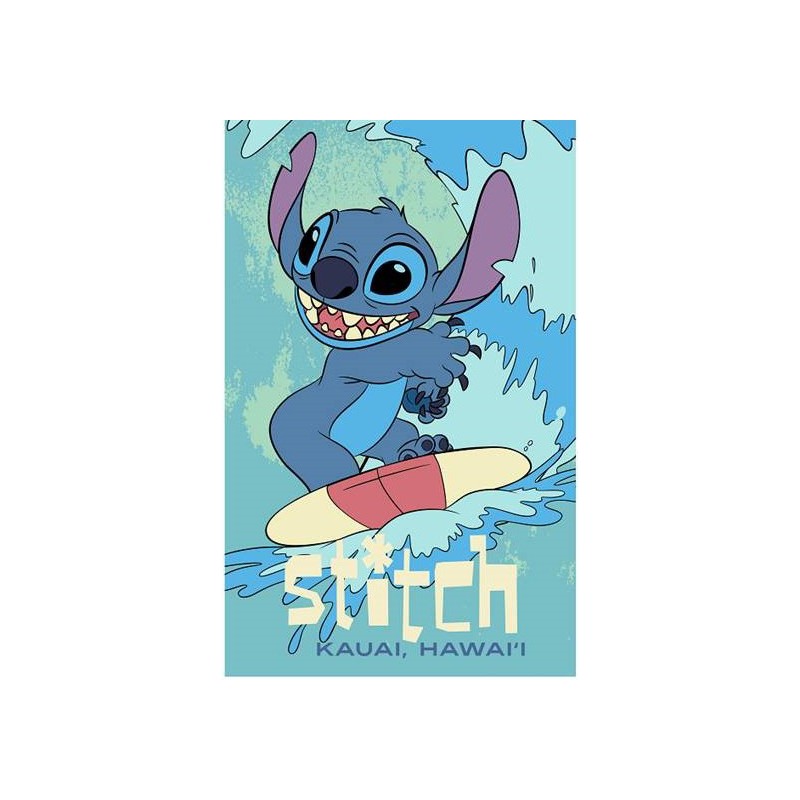 TOALLA STITCH MICROFIBRA 140x70 CM.