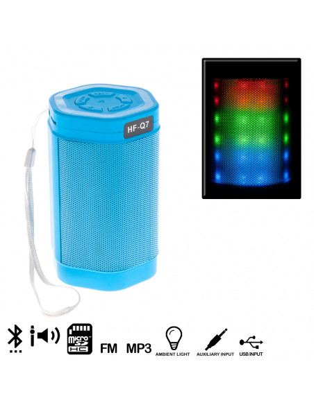 ALTAVOZ BLUETOOTH CON LUCES A TODO COLOR